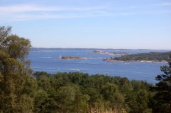 Aussicht über den Schärengarten von Kristiansand.